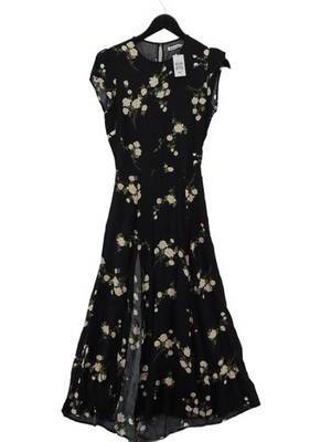 Reformation Hemdblusen-Midikleid in schwarz