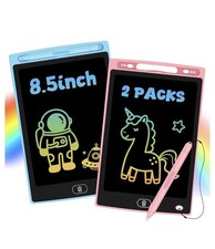 Glochin 2 Pack LCD Writing Tablet for Kids Doodle Board 8.5 Inches