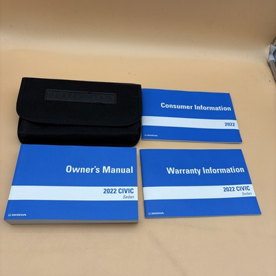 #ad 2022 HONDA CIVIC SEDAN OWNERS MANUAL Warranty information with case Included $35.00