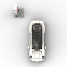 Hot Sale Electric Vehicle Car Model with a Supercharger 185 Build Moc