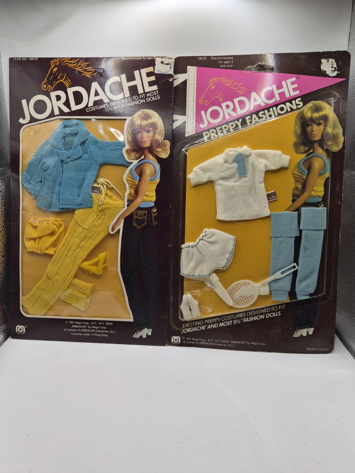 vintage 1981 Jordache Preppy Fashions doll clothing - 2 sets new in box
