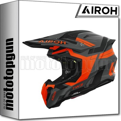 AIROH OFF-ROAD MOTORCYCLE HELMET TWIST 3 TW3DI32 DYNASTY MATTE ORANGE L