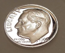 1960 Gem CAMEO Proof Dime EYE CANDY 90% Silver Blazing Original Luster#1101 ~ 2