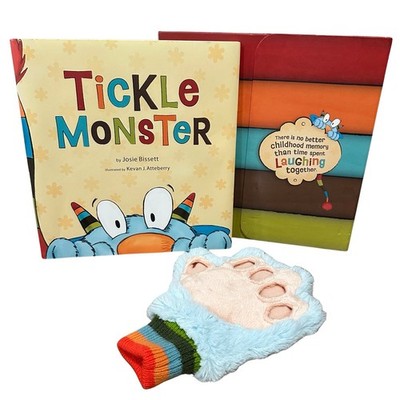 Tickle Monster Laughter Kit Book Set /w Tickle Mitt By Josie Bissett