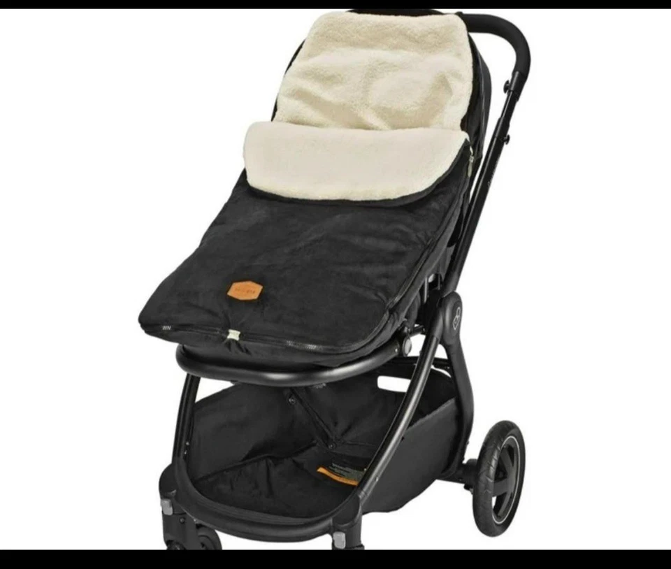 Funda de asiento de coche de bebé de invierno JJ Cole para asiento de bebé o cochecito negra Foto 4 de 4