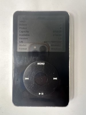 Apple iPod Classic Video 5th 5.5 Gen. (30GB) A1136 Black MA446LL/A