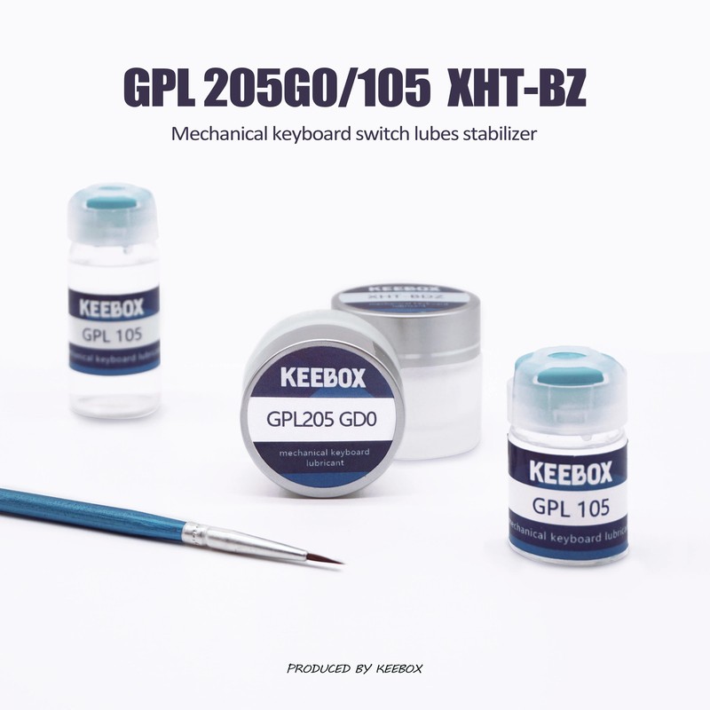 Keebox Krytox GPL205G0 GPL105 XHT-BDZ Keyboard Switch Lube Grease + Brush