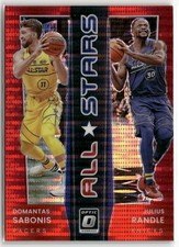 2021-22 Donruss Optic #8 Sabonis / Randle All-Stars Red Pulsar ☘️036