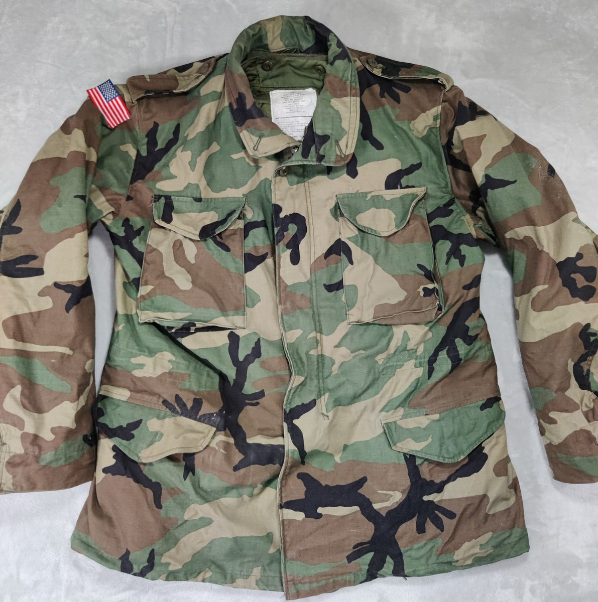 【最終価格】FIELD JACKET 38 OUTDOOR PRODUCTS U S Army Field Jacket Ripstop Cold Weather, Liner, Woodland Camo