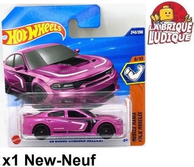 Hot Wheels Muscle Mania 20 Dodge Charger Hellcat Rosa Pink 240/250 9/10 JBB45