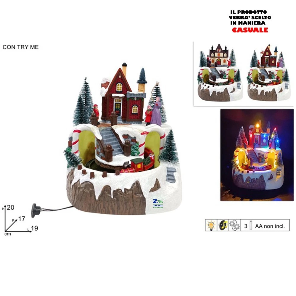 Dekohelden24 Carillon In Legno Con Bambini Invernali – Melodia “Oh Albero Di Natale” – Decorazione Natalizia 11x11x13 Cm