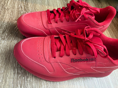 Reebok Classic Leather Ripple Low Top Lace-Up Men s Sneakers Flash Red GZ4114