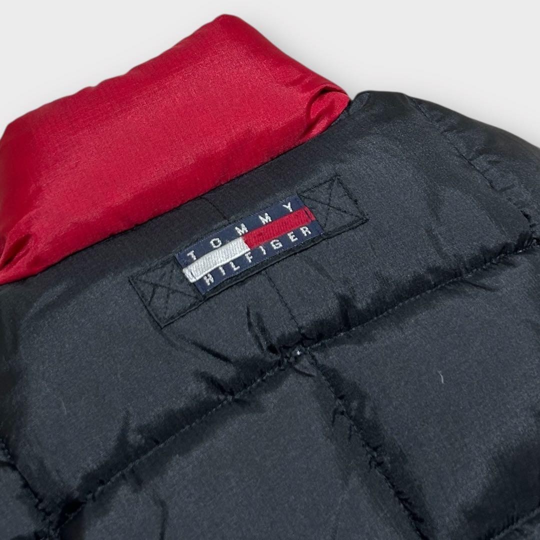 Tommy Hilfiger 90s Vintage Black Cropped Puffer Down Jacket Womens S Japan thumbnail 12