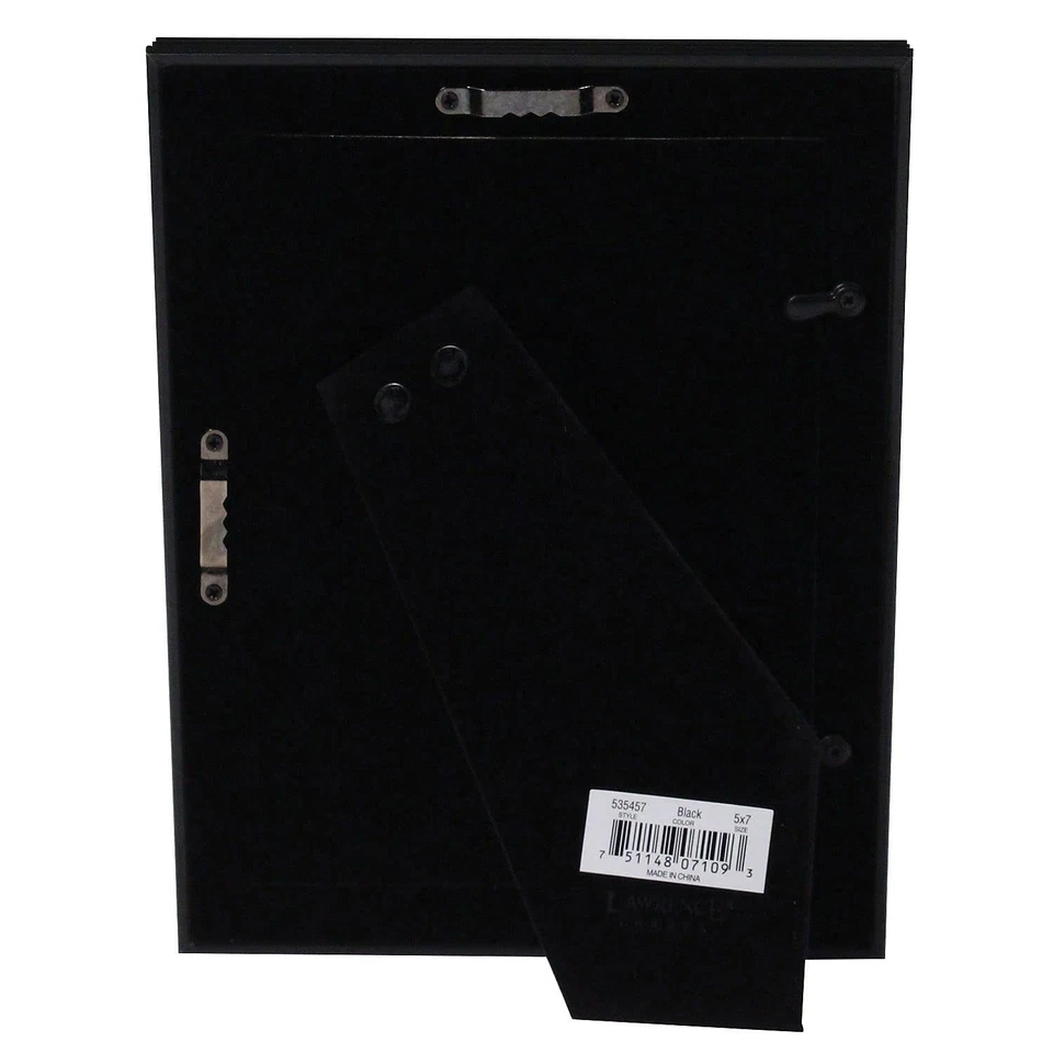 5x7 Black Picture Frame Tabletop or Wall Mount Decorative Photo Frame - Imagem 4 de 4