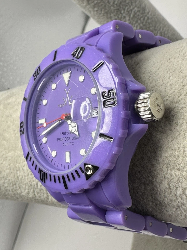 Reloj Juguete Damas Púrpura Batería Nueva 40MM 6.5" Profesional N29 Foto 2 de 4