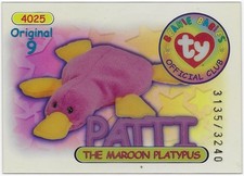 Ty Beanie Babies BBOC 1998 Series 1 Trading Card Red or Blue Original 9 -- Pick