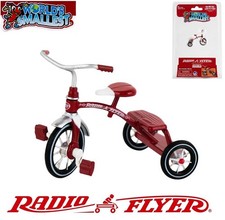 New World's Smallest Radio Flyer Classic Red Dual Deck Tricycle 5007