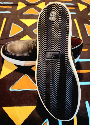 BROOKS BROTHERS Navy Casual Leather Loafers - Picture 9 of 10
