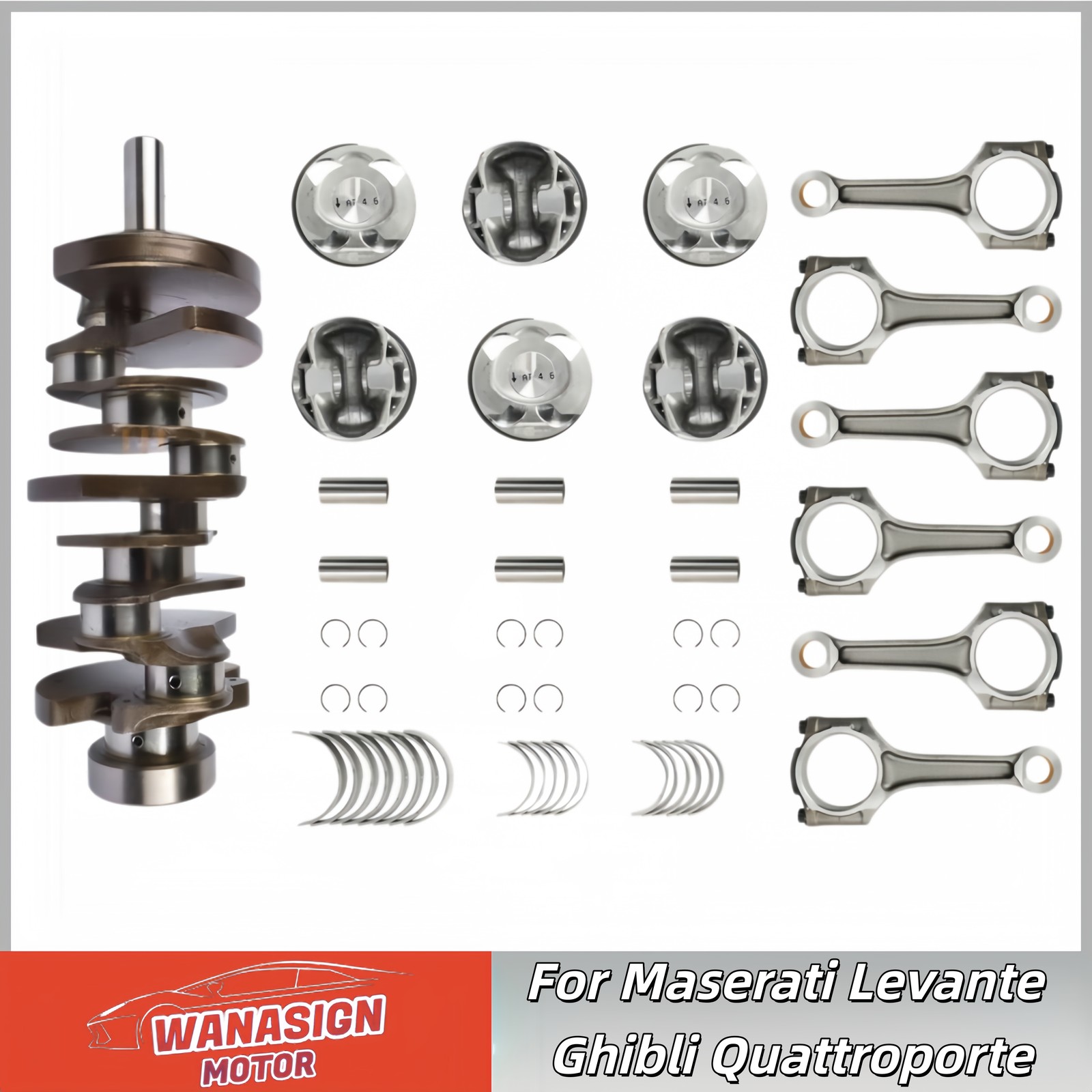 Engine Crankshaft Kit For Maserati Levante Ghibli Quattroporte 3.0L V6 323957