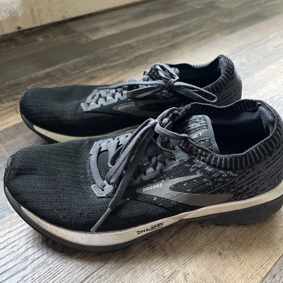 Brooks Ricochet Womens US 9 Black Running Shoes Cross Trainers Ladies Medium B - Image 3 of 4