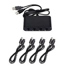 GC Controller Adapter DH-W0022-1 For Switch/WII U/PC w/ 4 Pcs Controller Extensi