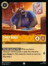 Chief Bogo - Gazelle Fan Foil (011) Azurite Sea Disney Lorcana