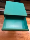 Four [4] Turquoise space age stacking Vintage Kartell 4601 Simon Fussell drawers — photo 3