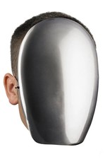 No Face Chrome Costume Mask