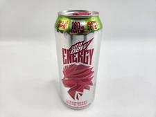 16oz Mountain Dew Energy Drink Strawberry Melon Sharp Mtn Dew Discontinued Rare