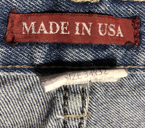 Ely Cattleman Distressed Faded Jeans Men's Size 34 x 32 Made In USA - Picture 3 of 4
