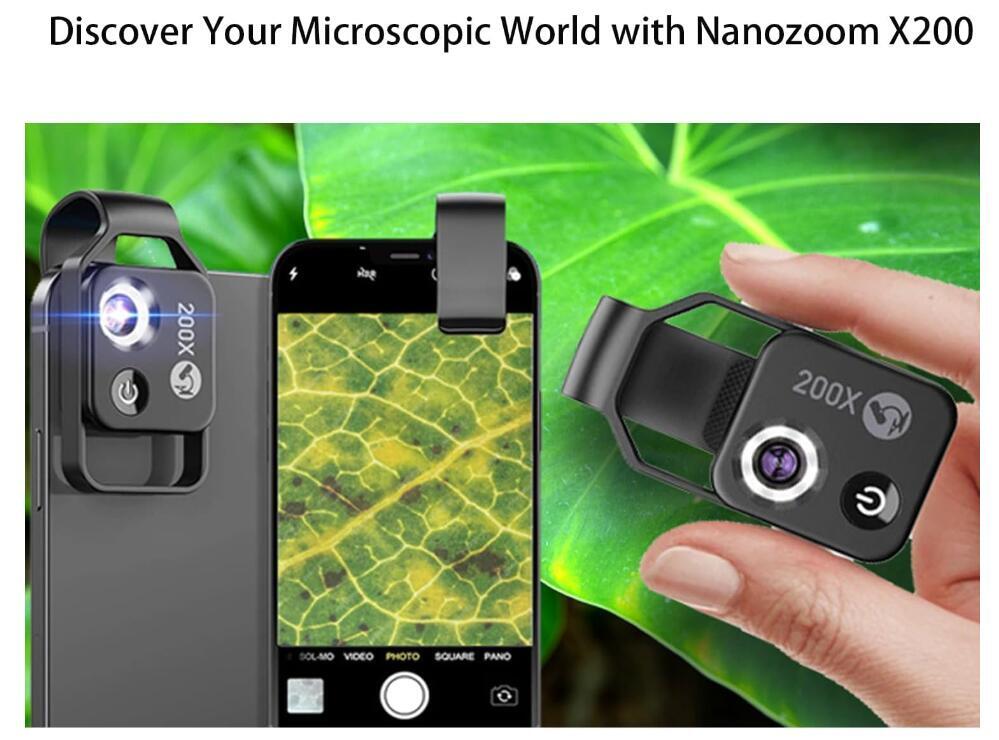 Nano Zoom, Nano Zoom Für Smartphone, Smartphone Mikroskop, Nanozoom Für
