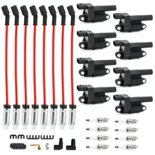 8 Ignition Coil &Iridium Spark Plug &Wire For GMC Chevy Silverado 1500 Tahoe 5.3