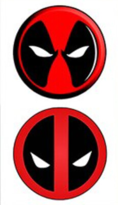 Temporäres Tattoo SET Deadpool Marver DC Batman Joker Superhelden Klebetattoo
