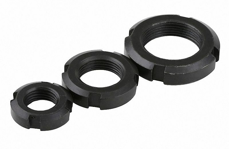 Left Hand Fine Thread Locknut Slotted Nut Retaining Castle Nut M10