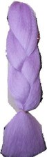 " buy 1 get 1 free " 100 kanekalon braid hair dreadlock doll LAVENDER color