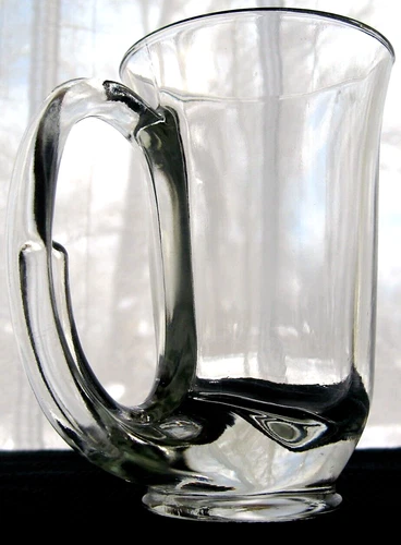Tiara Indiana Glass Clear Hunter Horn 12 ounce Mug