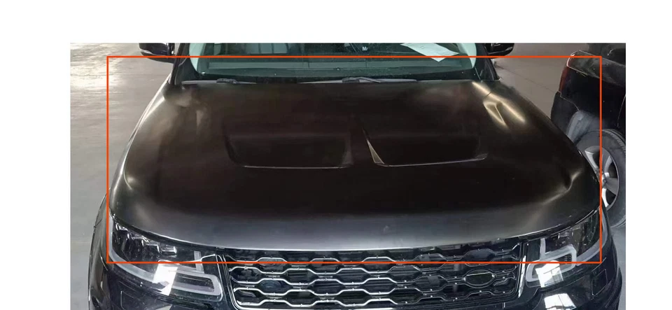 Tapa capó delantero de aluminio del motor para Land Rover Range Rover Sport 2013-2021 Foto 2 de 2