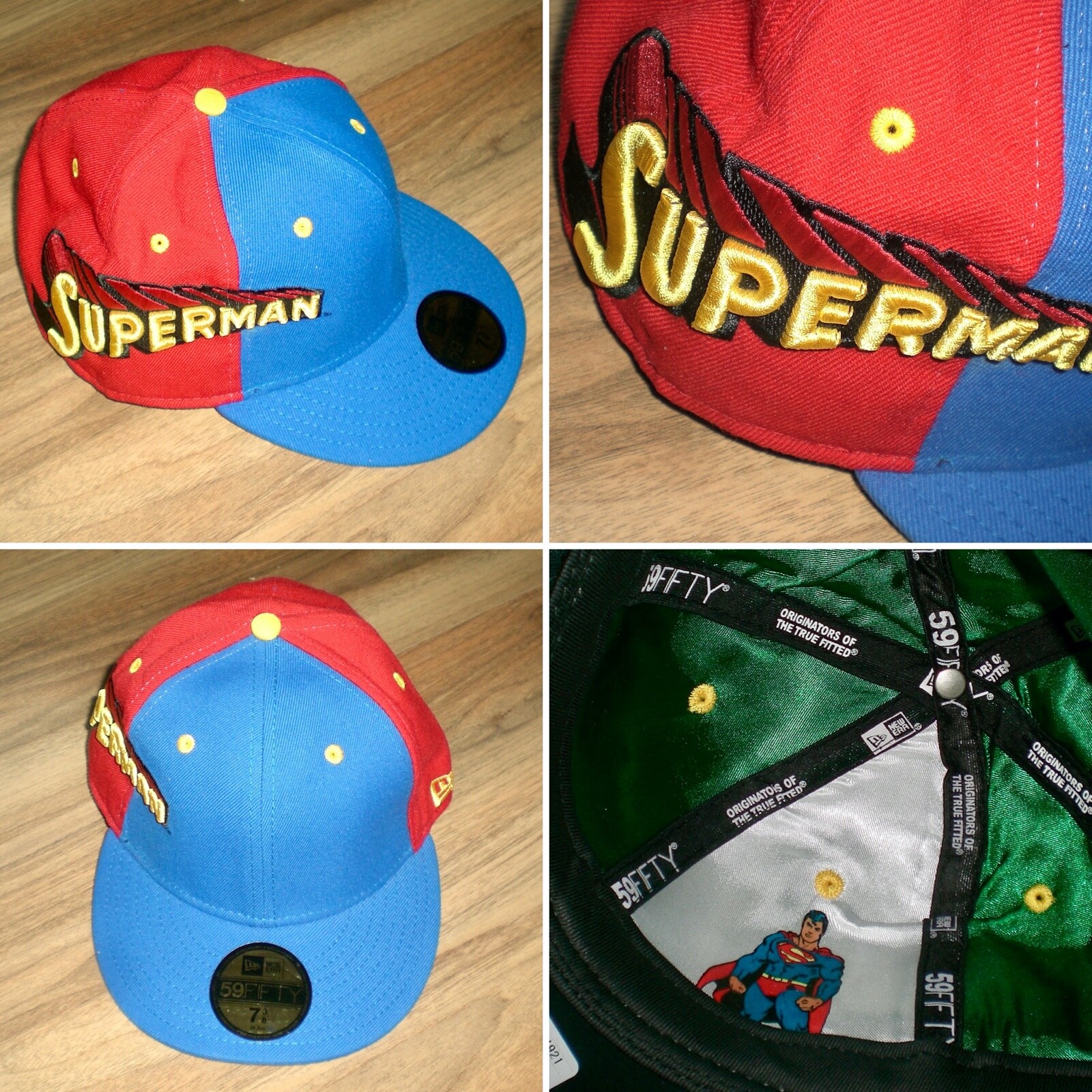 Casquette New Era 59Fifty Superman DC Comics – Bleue, Taille 7⅛ (56.8cm) – Homme
