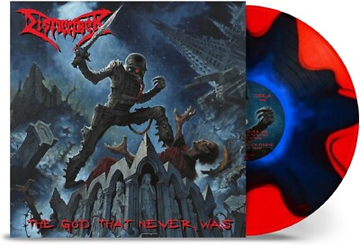 Dismember 'The God That Never Was' Red / Black / Blue Vinyl - NEW