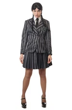 Brand New Grey and Black School Girl Adult Costume