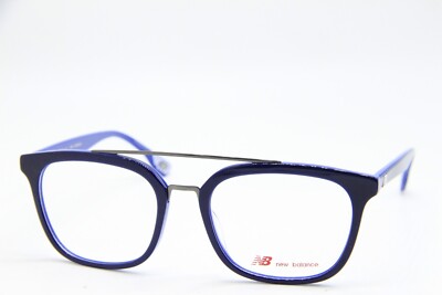 NEW NEW BALANCE NB 408503 BLUE SILVER AUTHENTIC EYEGLASSES 53-19