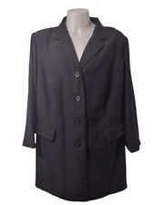 Chelsea Studio Blazer Pant Set Womans 32W Long Sleeve Button-Front Slip On Pants