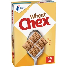 Chex Wheat  Breakfast Cereal, Made with Whole Grain, 14 Oz