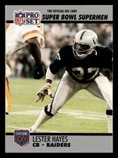 Lester Hayes 1990 Pro Set Super Bowl XXV Silver Anniversary #103 Supermen Mint