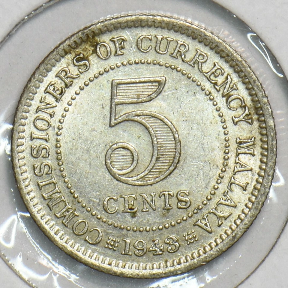 Malaya 1943 5 Cents 240818 combine shipping - Image 2 of 4