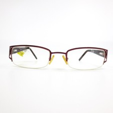 Urban Edge Eyeglasses 7321 Burgundy Red Women Frames Metal Half rim 55-18-145