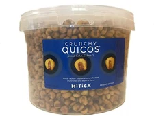MITICA QUICOS(Kee-koes) SALTED CORN NUTS(Quicos: Giant Crunchy Corn) 6.6 LB Tub