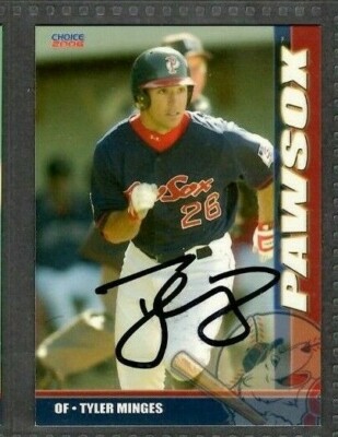2006 Choice #20 Tyler Minges Pawtucket PawSox Baseball Signed Autograph
