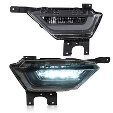 Pair Led Fog Lights Bumper Lamps Leftright For Ford F150 F-150 2021 2022 2023