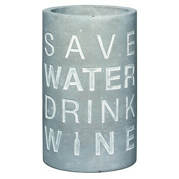 Vino Beton Weinkühler ''Save Water Drink Wine'' - Räder Design